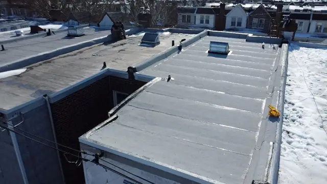 White granulated re-roof in Mayfair (posted February 18, 2026)