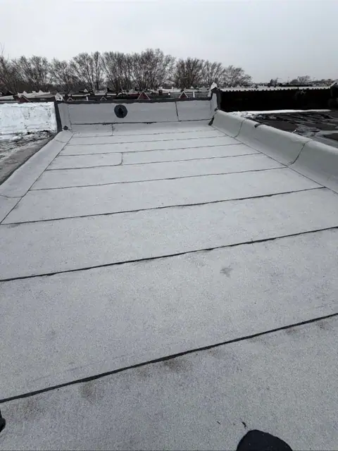White granulated re-roof in Mayfair (posted February 18, 2026)